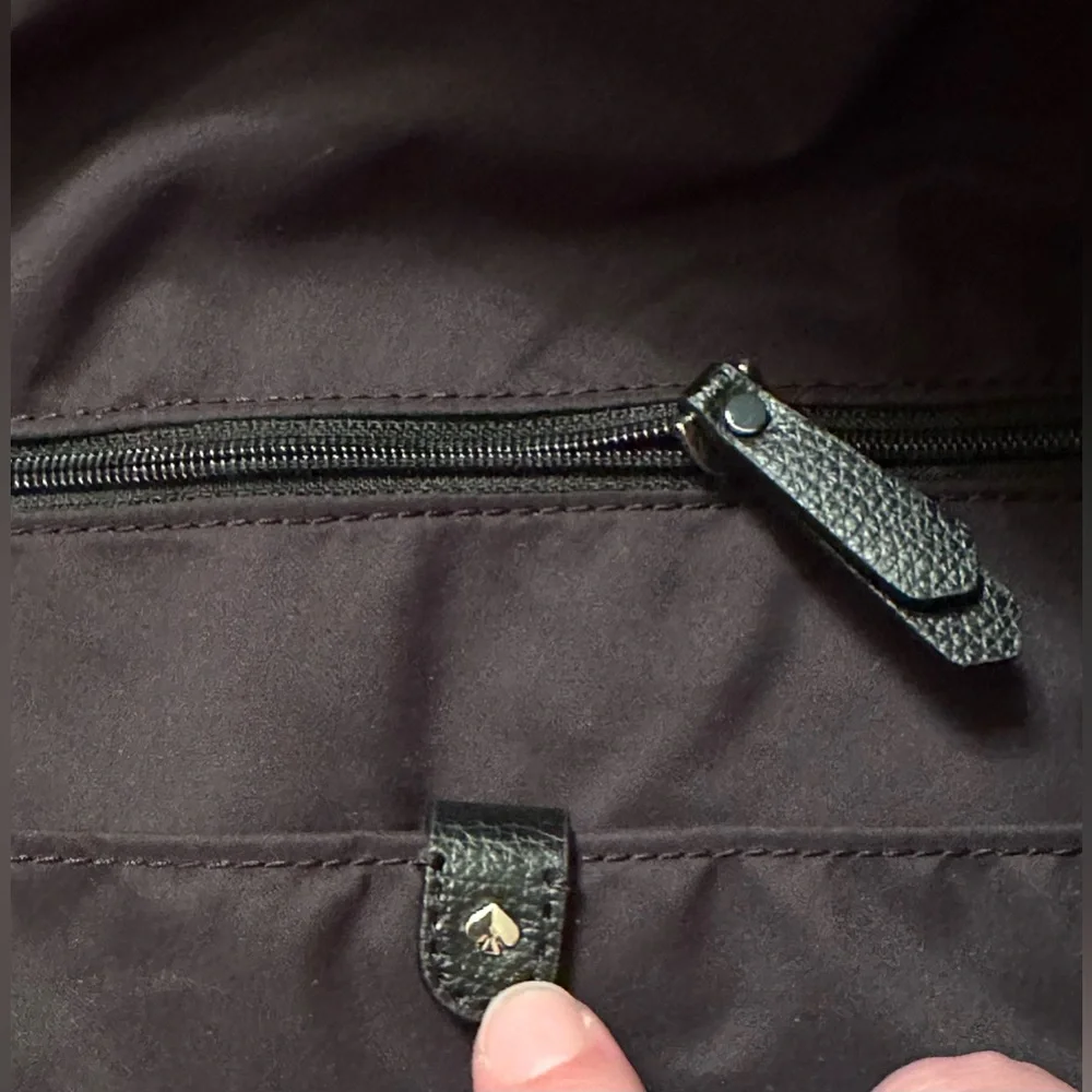 ✨Kate Spade♠️”Taylor” Leopard Tote Bag/Leather/Nylon - Picture 13 of 16